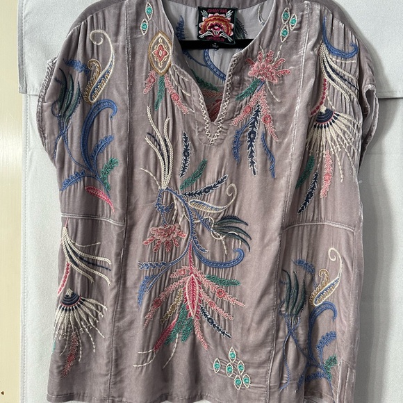 Johnny Was Multicolor Embroidered Blouse - Picture 6 of 6